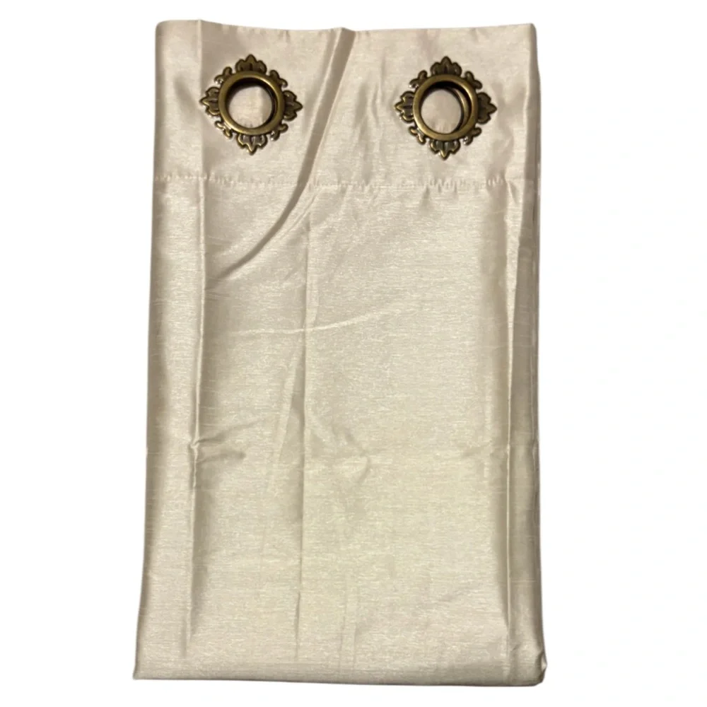 Luxury Gold Curtains Long Grommet Top 3 Pc Set JCPenney Royal Velvet Beige Gold